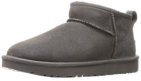 Bota feminina UGG Classic Ultra Mini, cinza, tamanho 10