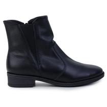 Bota Feminina Usaflex Cano Curto Couro Preto - AP02002 Bota Feminina Usaflex Cano Curto Couro Preto - AP02002