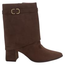 Bota Feminina Via Marte 255-009-02 - Marrom