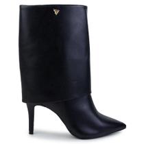 Bota Feminina Via Marte Bico Fino Preto - 343-005 Bota Feminina Via Marte Bico Fino Preto - 343-005