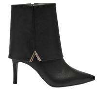 Bota Feminina Via Marte Cano Curto Salto Fino 345-005. Preto Bota Feminina Via Marte Cano Curto Salto Fino 345-005. Preto