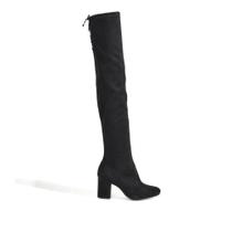 Bota Feminina Via Marte Cano Longo em Suede Preto Bota Feminina Via Marte Cano Longo em Suede Preto