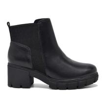 Bota Feminina Via Marte Chelsea Salto Bloco Tratorado