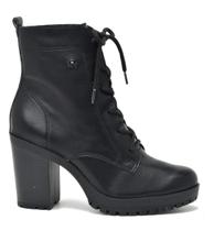 Bota Feminina Via Marte Coturno Tratorada Salto Bloco 23-1610