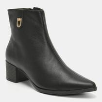 Bota Feminina Via Marte Couro Legítimo 231-008-01 Cor:PretoTamanho:35 Bota Feminina Via Marte Couro Legítimo 231-008-01 Cor:PretoTamanho:35