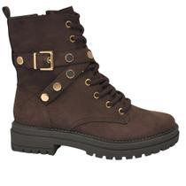 Bota Feminina Via Marte em Camurça 354-004 Cafe Bota Feminina Via Marte em Camurça 354-004 Cafe