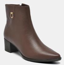 Bota Feminina Via Marte em Couro 231-008 COR:CAFETAMANHO:36 Bota Feminina Via Marte em Couro 231-008 COR:CAFETAMANHO:36