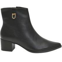 Bota Feminina Via Marte em Couro 231-008. Preto Bota Feminina Via Marte em Couro 231-008. Preto