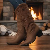 Bota Feminina Via Marte Original Carmuça Country Zíper Bota Feminina Via Marte Original Carmuça Country Zíper