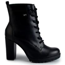 Bota feminina via marte salto bloco tratorado 23-4601-01