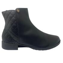 Bota feminina via uno 957010 montaria calce facil com ziper lateral Bota feminina via uno 957010 montaria calce facil com ziper lateral