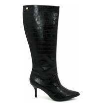 Bota feminina via uno cano longo salto agulha 7 centimetro 156087
