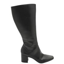 Bota feminina via uno cano longo salto bloco 172064 abaixo do joelho Bota feminina via uno cano longo salto bloco 172064 abaixo do joelho