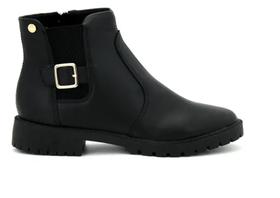 Bota Feminina Via Uno Casual Salto Grosso Cano Curto 868008