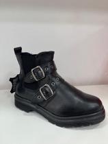 Bota Feminina Via Uno Chelsea Cano Curto Couro 703028