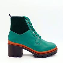 Bota feminina via uno verde selva