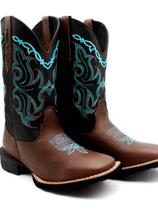 Bota Feminina Vivace Arame Azul Pé Café / Cano Café Bota Feminina Vivace Arame Azul Pé Café / Cano Café