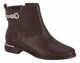 Bota Feminina Vizzano Cano Baixo Corda Brilho Zíper 3077124