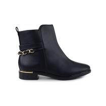 Bota Feminina Vizzano Cano Baixo Preta - 3077