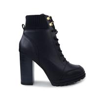 Bota Feminina Vizzano Cano Baixo Preta - 3089