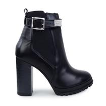 Bota Feminina Vizzano Cano Baixo Strass Preta - 30891 Bota Feminina Vizzano Cano Baixo Strass Preta - 30891