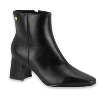 Bota Feminina Vizzano Confortavel Cano Curto Salto Bloco Médio Moda Casual Outono Inverno Ref: 3109.100 Bota Feminina Vizzano Confortavel Cano Curto Salto Bloco Médio Moda Casual Outono Inverno Ref: 3109.100