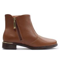 Bota Feminina Vizzano Napa Floather Zurique Caramelo