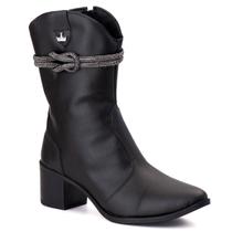 Bota Feminina Western Country Boiadeira Bico Fino