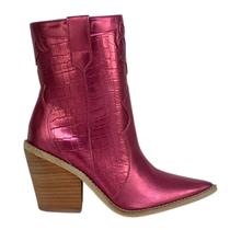 Bota Feminina Western Metalizada Pink Suzana Santos 3560.54794