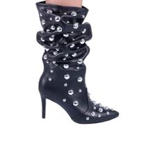 Bota Feminina Zariff com Maxi Esferas 2020-6521 Preto Bota Feminina Zariff com Maxi Esferas 2020-6521 Preto