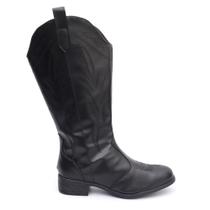 Bota FemininaTexana Bordada Bico Redondo Bota FemininaTexana Bordada Bico Redondo