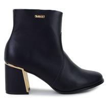 Bota Feminino Bebecê Cano Baixo Preto - T6616 Bota Feminino Bebecê Cano Baixo Preto - T6616