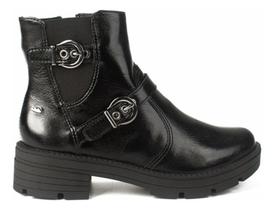 Bota Feminino Biker Dakota Cano Curto Verniz Com Fivelas Sol