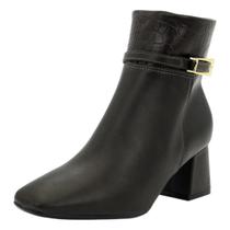Bota Feminino Cano Baixo Croco Estilo Charme Vizzano