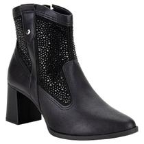 Bota Feminino Dakota Brilho Cano Curto Salto Baixo G9904
