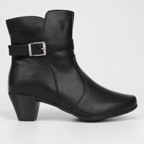Bota Feminino Mooncity Cano Baixo Salto Fino