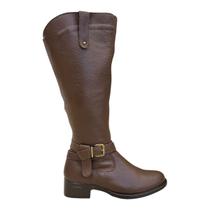 Bota Feminino New Born Casual Ultraconforto Couro Cano Longo Fivela 3191 Marrom Bota Feminino New Born Casual Ultraconforto Couro Cano Longo Fivela 3191 Marrom