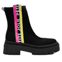 Bota Feminino Off Boot Knit Preto Petite Jolie PJ7280