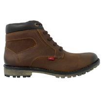 Bota Ferracini Cross Cano Médio Masculina Marrom