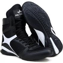 Bota Fitness Para Academia Mr Gutt Confortável Preta Bota Fitness Para Academia Mr Gutt Confortável Preta