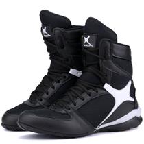 Bota Fitness Treino Mr. Gutt Academia de Couro Unissex Preto
