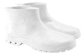 Bota Flex Pvc/ Borracha Branca C/ Curto Impermeável Bota Flex Pvc/ Borracha Branca C/ Curto Impermeável