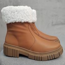 Bota Forrada com Lã Feminina Pilar Tratorada Firezzi