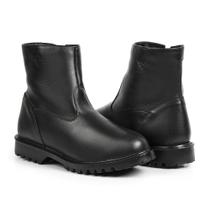 Bota Forrada Com Lã Masculina Para Neve E Impermeável Oslo - Quebec Preta