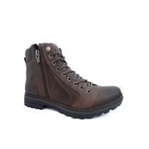 Bota Freeway Coturno de Couro Masculina Absolut Chocolate