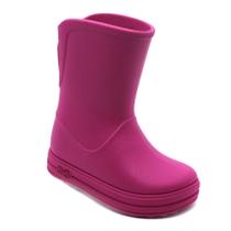 Bota Galocha Básica Infantil Linha Eco Sustentável Magenta Menina Macia e Confortavel Impermeavel