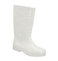 Bota Galocha Borracha Pvc Impermeável Vulcabrás Branca Cano Longo