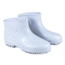 Bota Galocha Botinha Para Faxina Limpeza Cano Curto Branca Antiderrapante Bota Galocha Botinha Para Faxina Limpeza Cano Curto Branca Antiderrapante