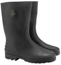 Bota Galocha Impermeável Borracha Pvc Preta Uso Geral Bota Galocha Impermeável Borracha Pvc Preta Uso Geral