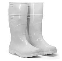 Bota Galocha Industrial Branca Cano Alto Pvc Borracha Pampeana - Calfor Pampeana